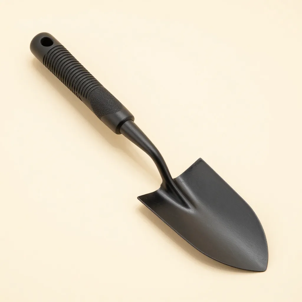 A long-grip ergonomic trowel on a light background